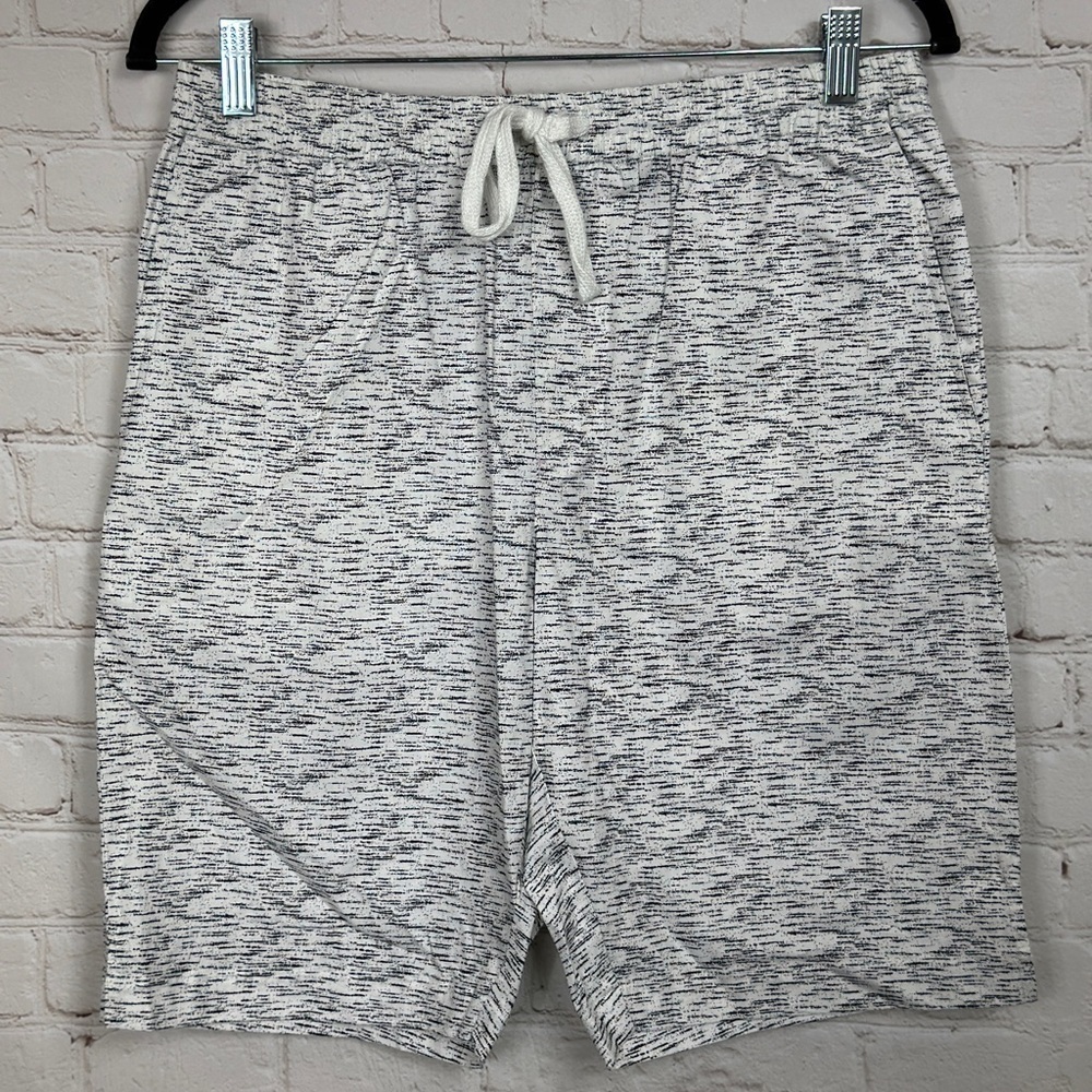 Straightfaded New York black white‎ pull on casual cotton shorts, sz S, NWT